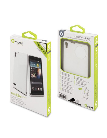 Funda TPU mate Huawei Ascend P6 blanca