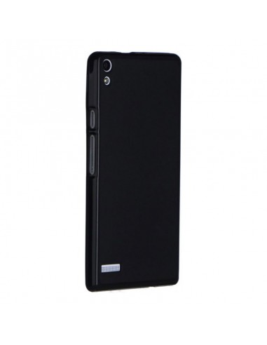 Funda gel TPU brillo Huawei Ascend P6 negra