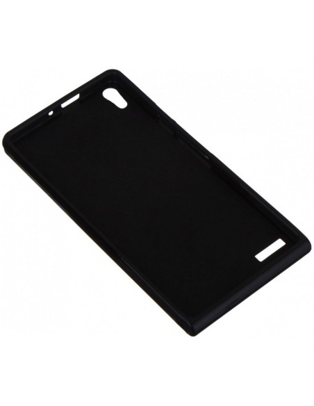Funda gel TPU brillo Huawei Ascend P6 negra