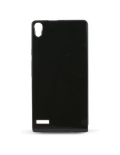 Funda gel TPU brillo Huawei Ascend P6 negra