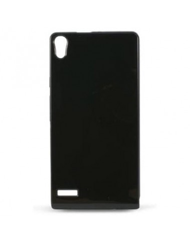 Funda gel TPU brillo Huawei Ascend P6 negra