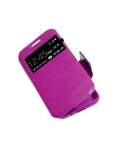 Funda libro soporte TPU Huawei Mate 7 rosa 2