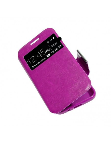 Funda libro soporte TPU Huawei Mate 7 rosa