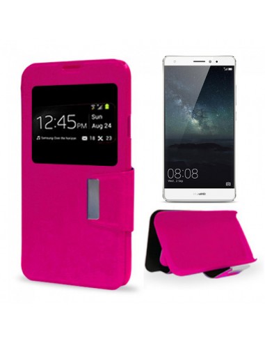Funda libro soporte TPU Huawei Mate S rosa