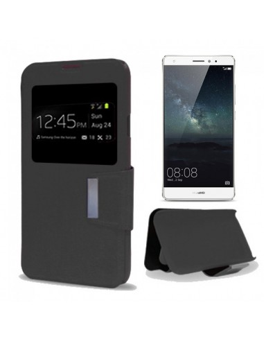 Funda libro soporte TPU Huawei Mate S negra
