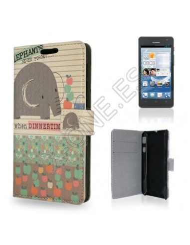 Funda libro soporte cartera Huawei G526 diseño Elephant