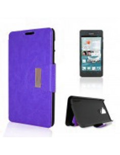 Funda libro soporte Huawei G526 morada