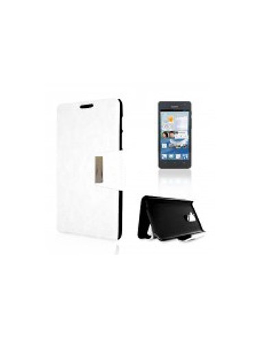 Funda libro soporte Huawei G526 blanca