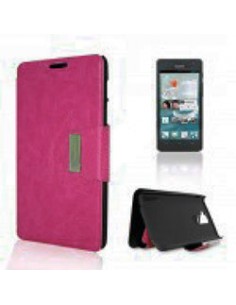 Funda libro soporte Huawei G526 rosa
