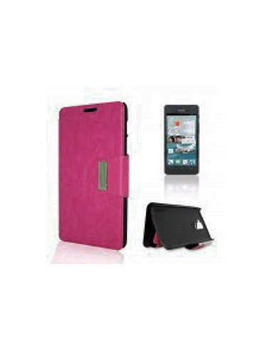 Funda libro soporte Huawei G526 rosa