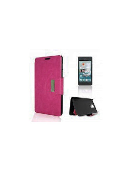 Funda libro soporte Huawei G526 rosa