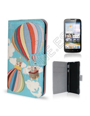 Funda libro soporte cartera Huawei G610 / G610s diseño Globos colores