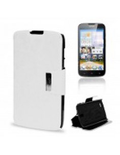 Funda libro soporte Huawei G610 / G610s blanca
