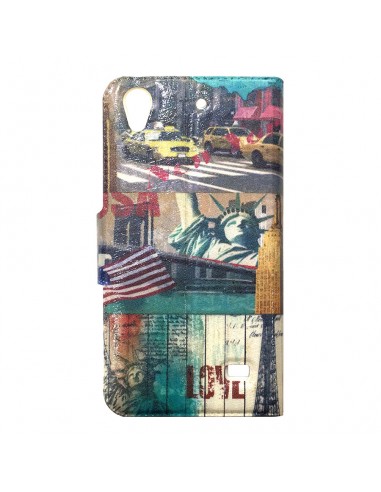 Funda libro soporte TPU Huawei G620 / G620s diseño USA