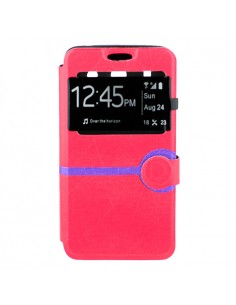 Funda libro soporte TPU Huawei G510 / Orange Daytona rosa