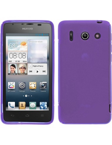 Funda gel TPU mate Huawei G510 / Orange Daytona morada