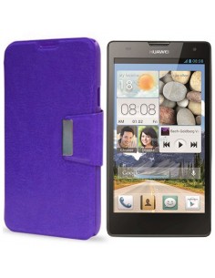 Funda libro soporte Huawei G740 / Orange Yumo morada 2