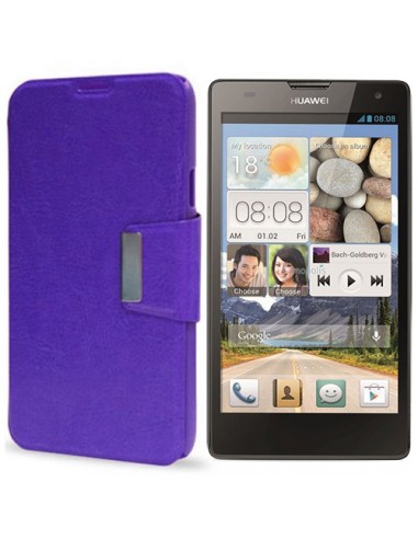 Funda libro soporte Huawei G740 / Orange Yumo morada