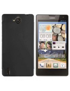 Funda gel TPU mate Huawei G740 / Orange Yumo negra