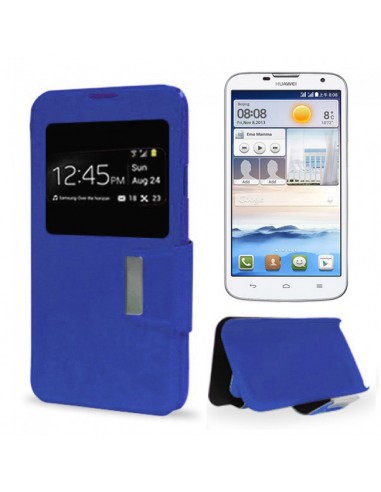 Funda libro soporte Huawei Ascend G730 azul