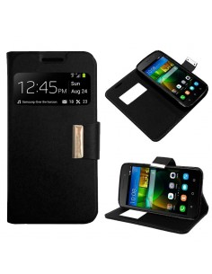 Funda libro soporte TPU Huawei Y3 / Y360 negra