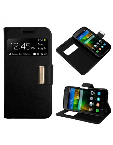 Funda libro soporte TPU Huawei Y3 / Y360 negra