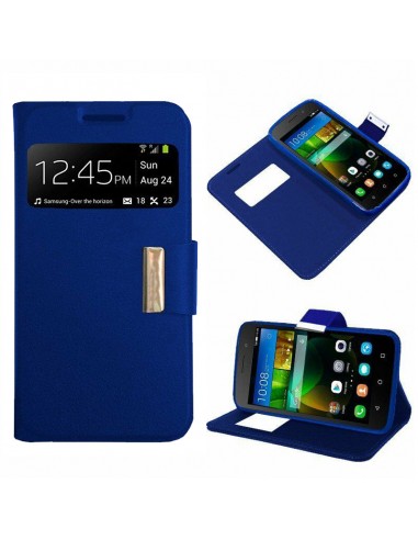 Funda libro soporte TPU Huawei Y3 / Y360 azul