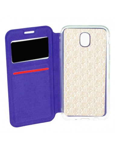 Funda libro soporte imán ventana Xiaomi Redmi Note 4 / Note 4X morada