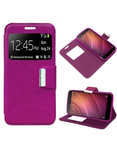 Funda libro soporte TPU Xiaomi Redmi Note 4 / Note 4X rosa