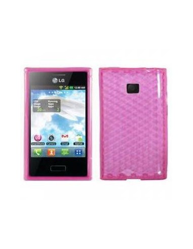 Funda gel TPU diamond LG L3 (E400) rosa