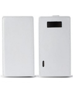 Funda tapa piel LG Optimus L7 (P700) blanca