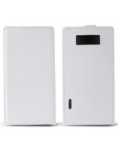 Funda tapa piel LG Optimus L7 (P700) blanca