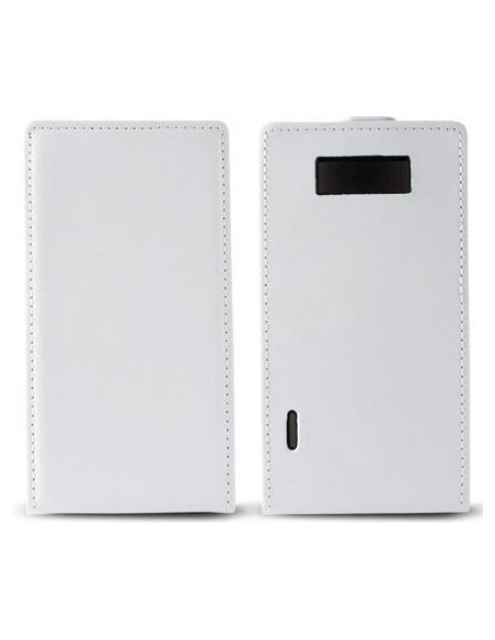 Funda tapa piel LG Optimus L7 (P700) blanca