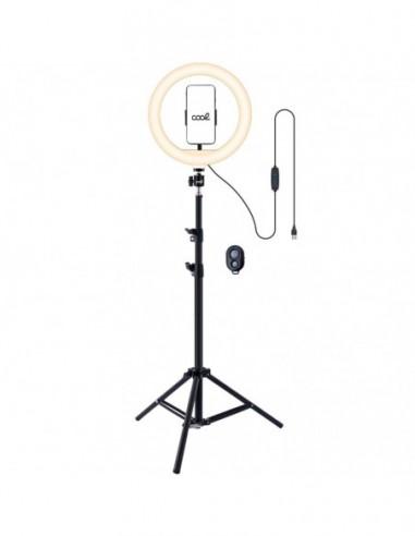 Soporte trípode (180 cm) con aro de...