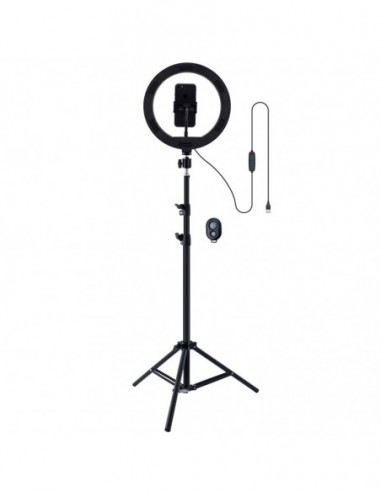 Soporte trípode (180 cm) con aro de...