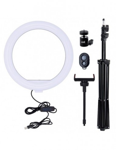 Soporte trípode (180 cm) con aro de...