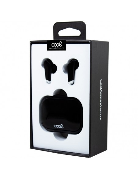 Auriculares Bluetooth estéreo Dual Pod Earbuds COOL URBAN LCD negros