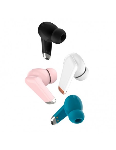Auriculares Bluetooth estéreo Dual Pod Earbuds COOL URBAN LCD blancos