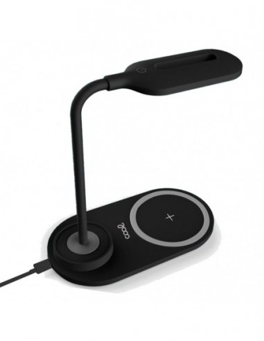 Lámpara LED + base carga inalámbrica...