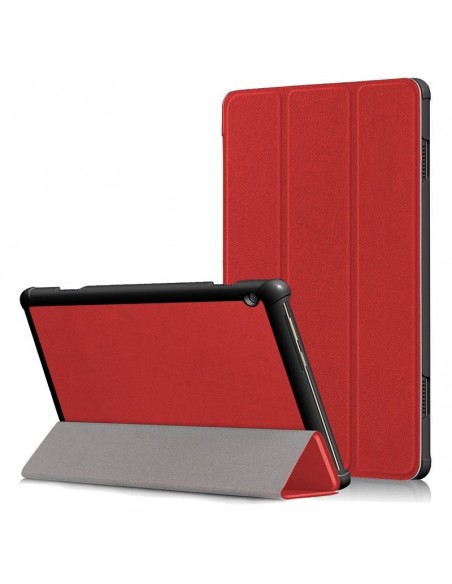 Funda soporte Lenovo Tab M10 (TB-X505F / TB-X605F) polipiel roja 10,1 pulgadas