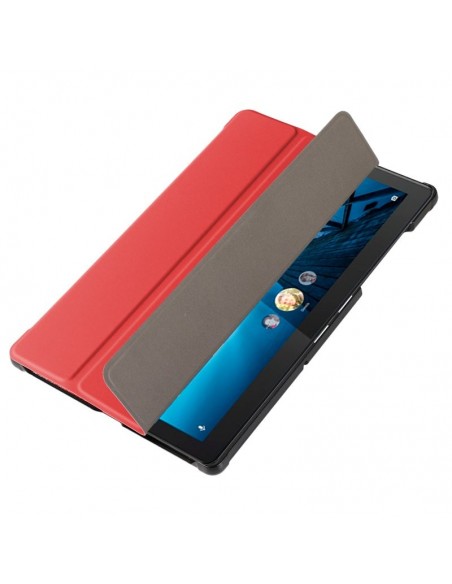 Funda soporte Lenovo Tab M10 (TB-X505F / TB-X605F) polipiel roja 10,1 pulgadas
