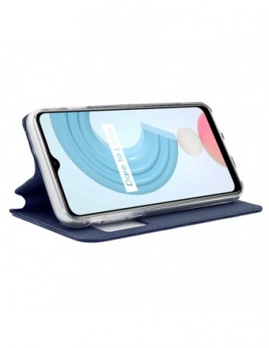 Funda libro soporte TPU Realme C21 azul