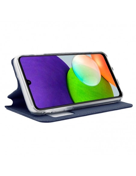 Funda libro soporte TPU Samsung A225 Galaxy A22 4G azul