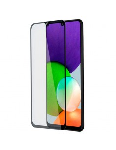 Protector pantalla vidrio templado Samsung A226 Galaxy A22 4G negro (Pegado total 3D)