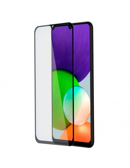 Protector pantalla vidrio templado Samsung A226 Galaxy A22 4G negro (Pegado total 3D)