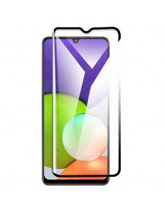 Protector pantalla vidrio templado Samsung A226 Galaxy A22 4G negro (Pegado total 3D) 2