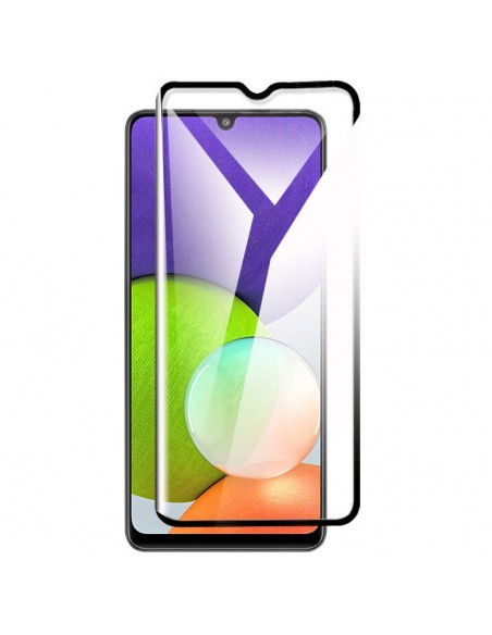 Protector pantalla vidrio templado Samsung A226 Galaxy A22 4G negro (Pegado total 3D)