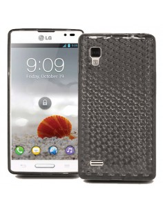 Funda gel TPU diamond LG Optimus L9 P760 negra o gris humo