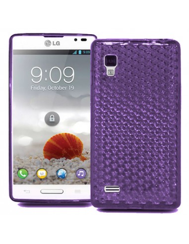 Funda gel TPU diamond LG Optimus L9 P760 morada