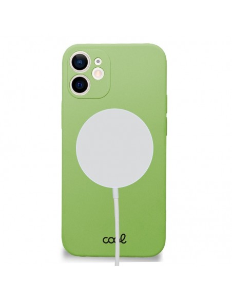 Carcasa TPU iPhone 12 mini magnética verde pistacho